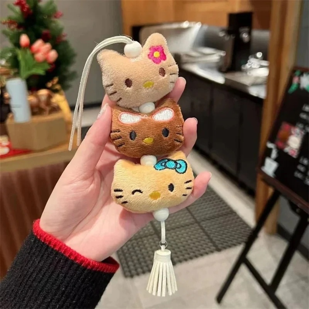 Cute Hello Kitty TAN Plush Keychain NWOT
HANDMADE